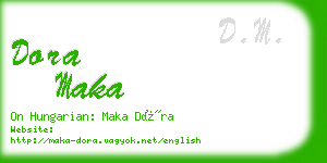 dora maka business card